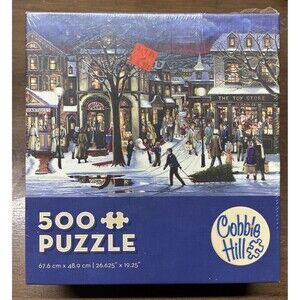 Cobble Hill 'Tis The Season 500 Piece Jigsaw Puzzle Christmas New In Sealed Box